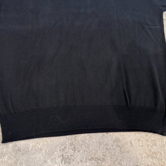 Raffi Linea Uomo Men's Knit Sweater Top Shirt ITALY Large Cotton Black Pullover - Picture 11 of 16